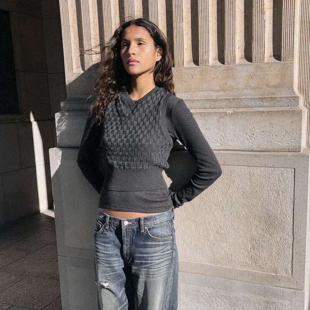 ZARA COMBINATION VEST JUMPER